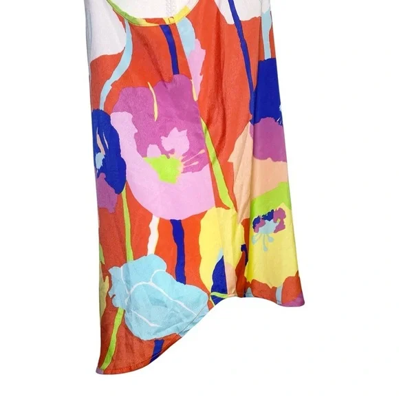 Everly Colorful Abstract Floral Print Sleeveless Top - Picture 6 of 12